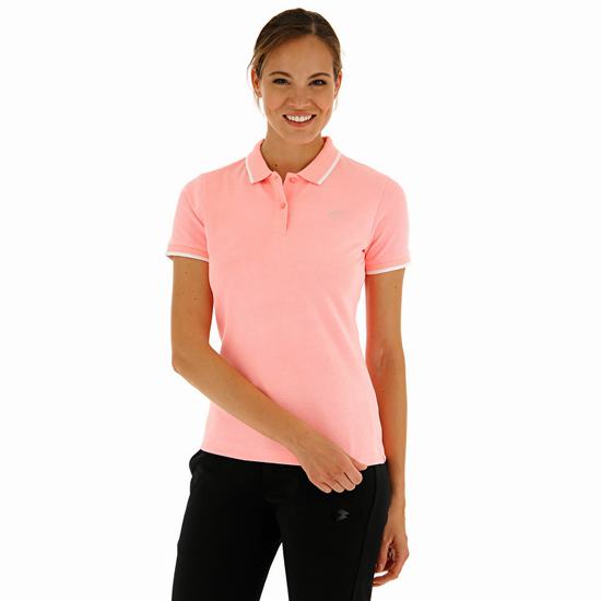 Rose Lotto Classica W Stc Pq Women's Polo Shirts | Lotto-19830