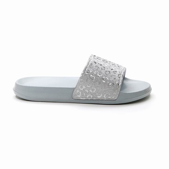 Silver Lotto Gaya Leopard Slide W Women's Slippers | Lotto-13419