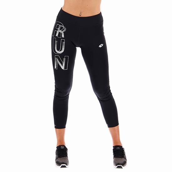 White / Black Lotto Xride Iiis W Women's Leggings | Lotto-53758