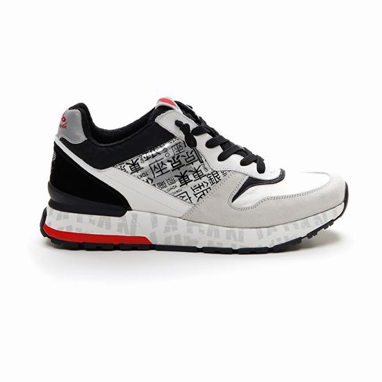 White / Black / Red Lotto Tokyo Ginza Lth Men's Sneakers | Lotto-65505