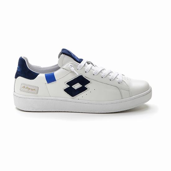 White / Blue Lotto Block Men's Autograph | Lotto-95094