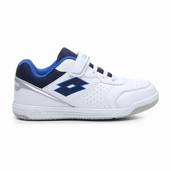 White / Blue Lotto Set Ace Xii Kids' Sneakers | Lotto-87615