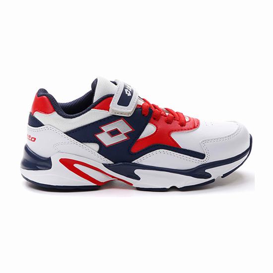 White / Blue / Red Lotto Rio Amf Cl Sl Kids' Sneakers | Lotto-29698