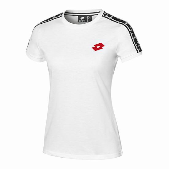 White Lotto Athletica Classic W Ii Js Women's T Shirts | Lotto-59010