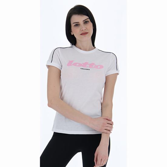 White Lotto Athletica Classic W Iii Js Women's T Shirts | Lotto-91581