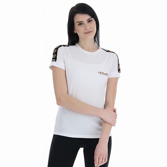 White Lotto Athletica Classic W Iv Js Women's T Shirts | Lotto-88829