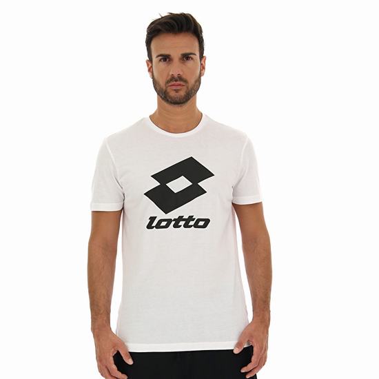 White Lotto Smart Ii Js Men's T Shirts | Lotto-39421