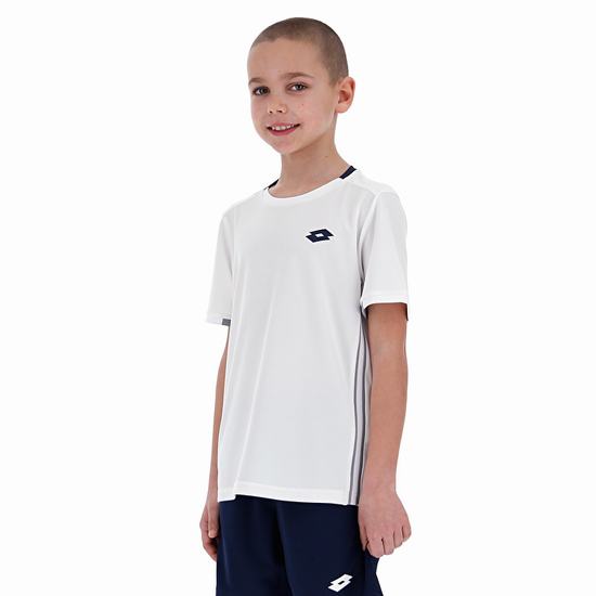 White Lotto Squadra B Kids' T Shirts | Lotto-46491