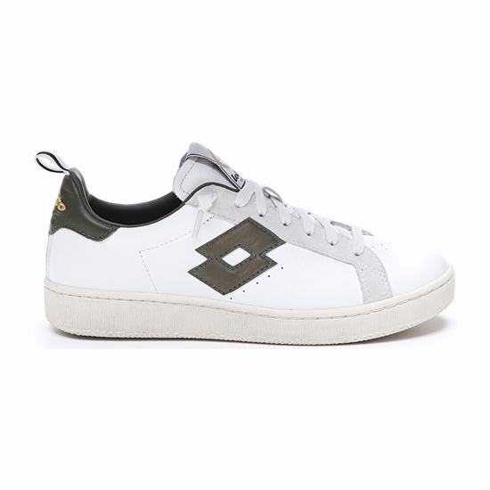 White / Olive Lotto Autograph W Women's Sneakers | Lotto-45680