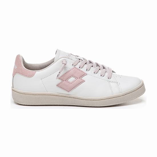 White / Pink Lotto Autograph W Women's Sneakers | Lotto-97234