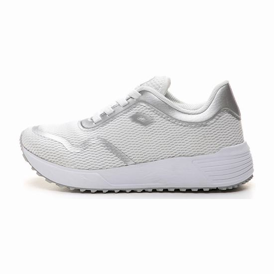 White / Silver Lotto Day Up Amf W Women's Lifestyle Shoes | Lotto-97846