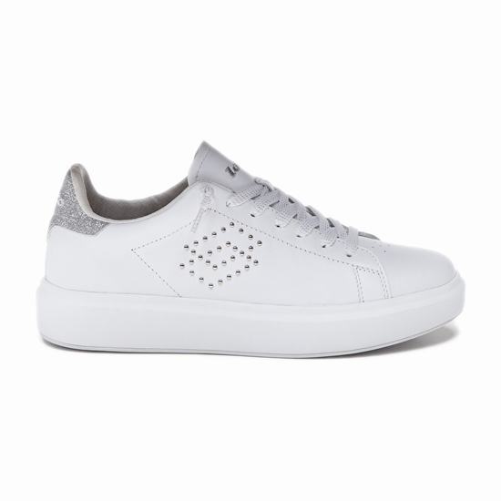 White / Silver Lotto Impressions Lth W Women's Sneakers | Lotto-31244