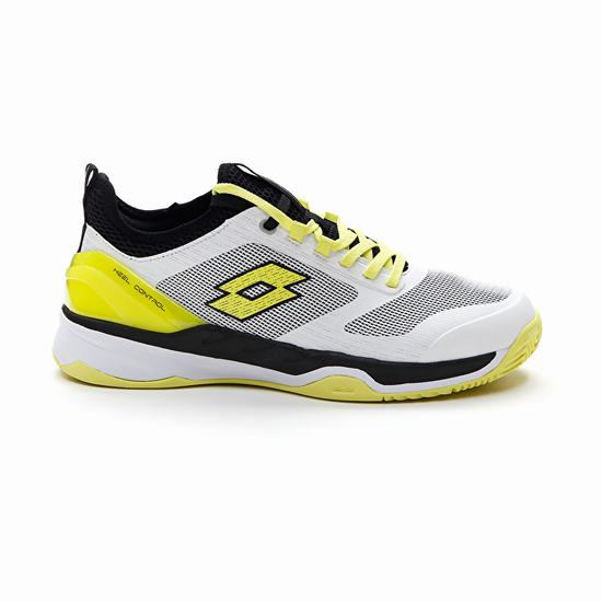 White / Yellow / Black Lotto Mirage 200 Cly Men's Tennis Shoes | Lotto-47153