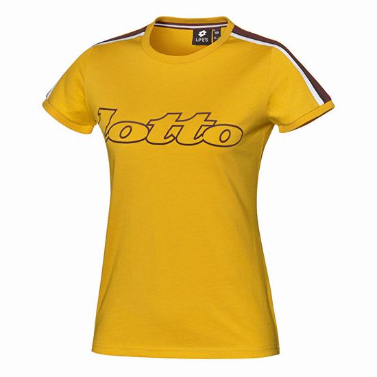 Yellow Lotto Athletica Ii W Women's T Shirts | Lotto-19305